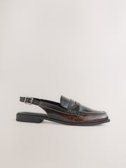 Brown Brush-Off Standard Fit Forever Comfort® Round Toe Slingback Loafers - Image 11 of 13