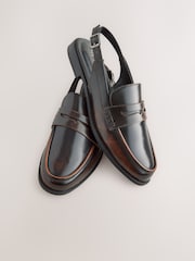 Brown Brush-Off Standard Fit Forever Comfort® Round Toe Slingback Loafers - Image 12 of 13