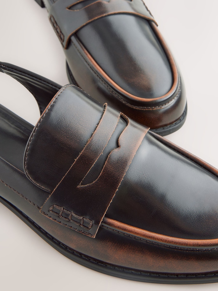 Braun, Brush-Off - Forever Comfort® Loafer mit runder Zehenpartie und Slingback-Riemchen - Bild 13 von 13 Braun, Brush-Off - Forever Comfort® Loafer mit runder Zehenpartie und Slingback-Riemchen - Bild 13 von 13