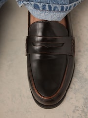 Brown Brush-Off Standard Fit Forever Comfort® Round Toe Slingback Loafers - Image 6 of 13