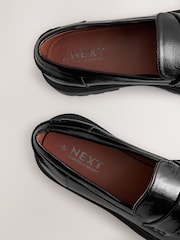 Black Patent Standard/Wide Fit Forever Comfort® Chunky Loafers - Image 9 of 9