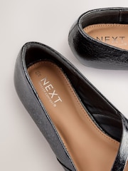 Noir - Forever Comfort® Point Toe Western Double Buckle Ballet Chaussures - Image 6 of 6