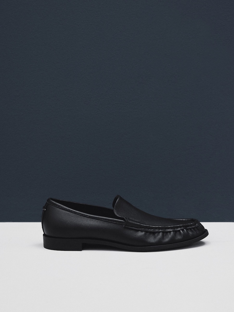 črna - Premium usnjeni nabrani ozki mokasini Forever Comfort® With Motionflex - Slika 11 iz 11