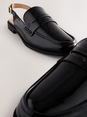 Black Standard Fit Forever Comfort® Round Toe Slingback Loafers - Image 7 of 9