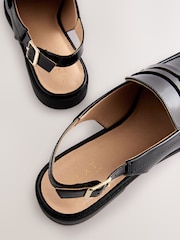 Black Standard Fit Forever Comfort® Round Toe Slingback Loafers - Image 9 of 9