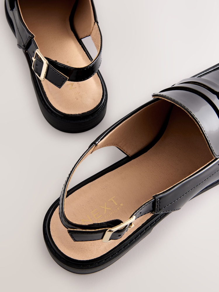 Schwarz - Forever Comfort® Loafer mit runder Zehenpartie und Slingback-Riemchen - Bild 9 von 9 Schwarz - Forever Comfort® Loafer mit runder Zehenpartie und Slingback-Riemchen - Bild 9 von 9