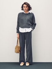 Bone Standard Fit Forever Comfort® Premium Leather With Motionflex Ruched Mary Jane Shoes - Image 2 of 13