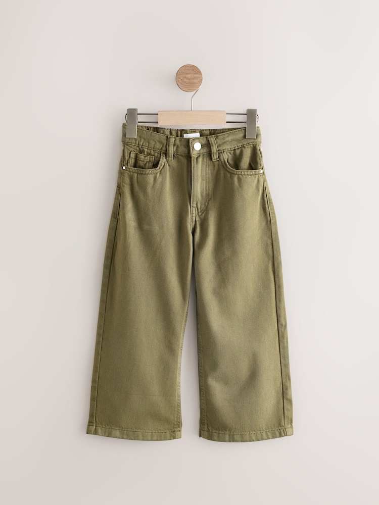 Khaki Green Pure 100% Cotton 5 Pocket Jeans - Image 1 of 1