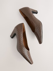 Brown Standard Fit Forever Comfort® Chisel Toe Weave Courts - Image 11 of 11