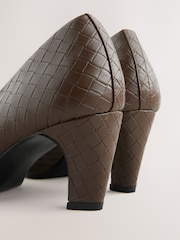 Brown Standard Fit Forever Comfort® Chisel Toe Weave Courts - Image 7 of 11