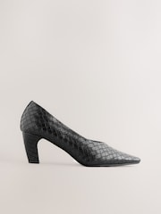 Black Standard Fit Forever Comfort® Chisel Toe Weave Courts - Image 2 of 6
