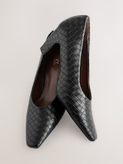 Black Standard Fit Forever Comfort® Chisel Toe Weave Courts - Image 4 of 6