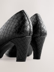 Black Standard Fit Forever Comfort® Chisel Toe Weave Courts - Image 5 of 6