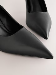 Black Standard Fit Forever Comfort® Point Toe Ankle Strap Courts - Image 7 of 8