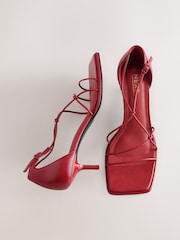 Rojo - Forever Comfort® Square Toe Strappy Sandals - Imagen 6 de 11