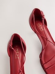 Rojo - Forever Comfort® Square Toe Strappy Sandals - Imagen 9 de 11