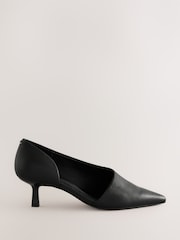 Black Standard Fit Forever Comfort® Premium Leather With Motionflex Point Toe Heel Shoes - Image 8 of 12
