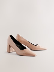 Camel Standard/Wide Fit Forever Comfort® Standard/Wide Fit Chisel Toe Block Courts - Image 3 of 7