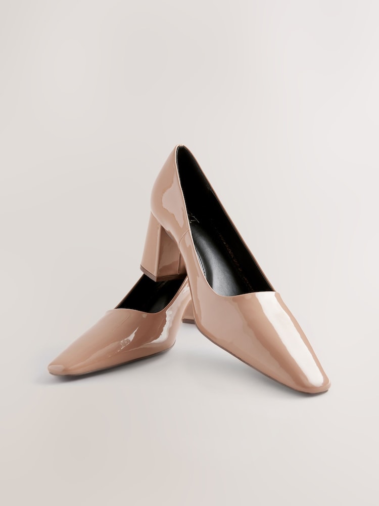 Camel Standard/Wide Fit Forever Comfort® Standard/Wide Fit Chisel Toe Block Courts - Image 5 of 7