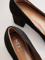 Black Standard/Wide Fit Forever Comfort® Standard/Wide Fit Chisel Toe Block Courts - Image 5 of 5