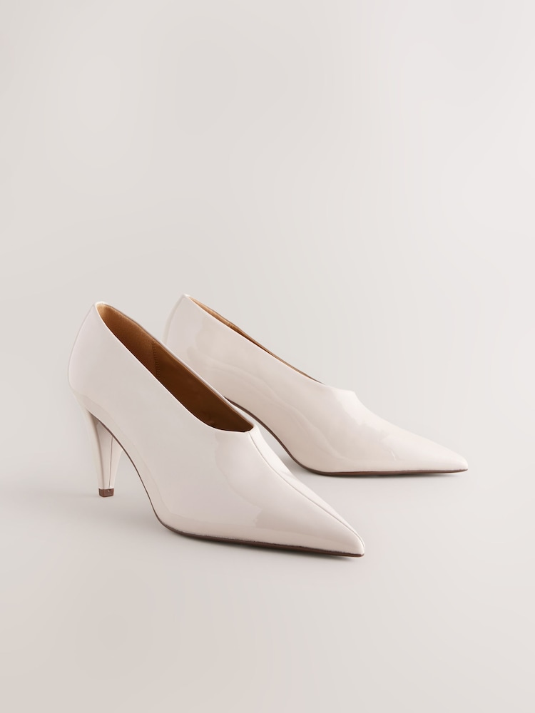 Bone Standard Fit Forever Comfort® Patent Point Toe High Cut Cone Heel Courts - Image 1 of 5