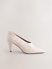 Bone Standard Fit Forever Comfort® Patent Point Toe High Cut Cone Heel Courts - Image 2 of 5