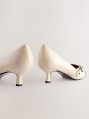 Bone Standard Fit Forever Comfort® Point Toe Eyelet Buckle Low Courts - Image 3 of 5