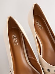 Bone Standard Fit Forever Comfort® Point Toe Eyelet Buckle Low Courts - Image 4 of 5