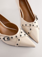 Bone Standard Fit Forever Comfort® Point Toe Eyelet Buckle Low Courts - Image 5 of 5