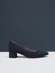 Navy Standard/Wide Fit Forever Comfort® Leather Court Shoes - Image 6 of 8