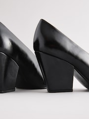 Black Standard Fit Forever Comfort® Point Toe Block Courts - Image 6 of 7