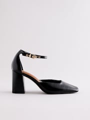 Black Standard Fit Forever Comfort® Square Toe Block Heels - Image 5 of 9