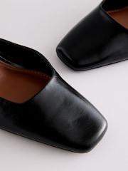 Black Standard Fit Forever Comfort® Square Toe Block Heels - Image 7 of 9