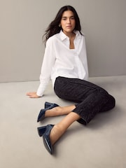 Navy Standard/Wide Fit Forever Comfort® Standard/Wide Fit Chisel Toe Block Courts - Image 4 of 9