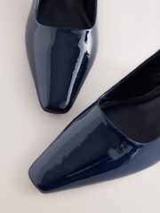 Navy Standard/Wide Fit Forever Comfort® Standard/Wide Fit Chisel Toe Block Courts - Image 7 of 9
