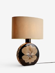 Rockett St George Black/Gold Floral Table Lamp - Image 4 of 4