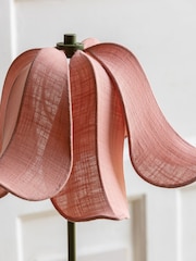 Rockett St George Pink/Green Petal Table Lamp - Image 2 of 6