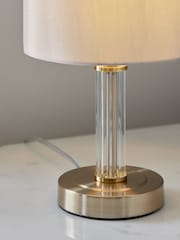 Lipsy Gold Small Glass Table Lamp - Image 3 of 4