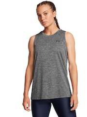 Under Armour Grey Tech Twist Tank - Image 1 of 4