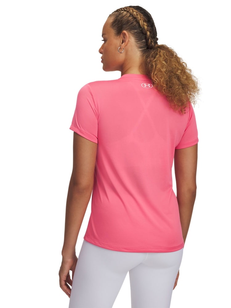 Under Armour Pink Tech V Neck T-Shirt - Image 2 of 2