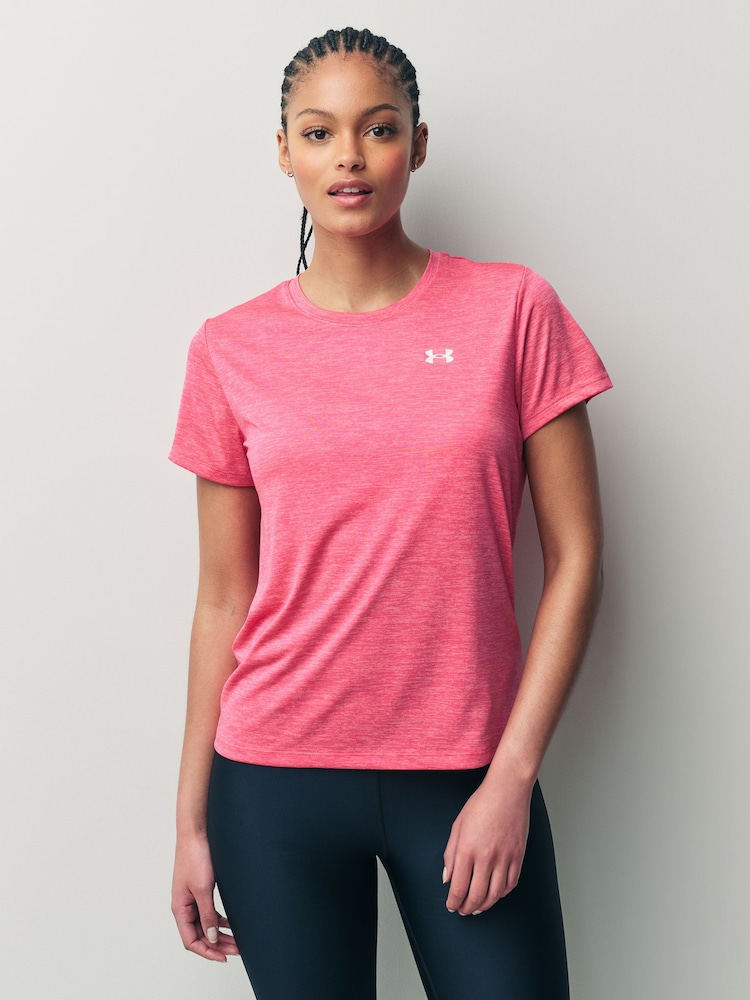 Under Armour Baby Pink Tech SSC Twist T-Shirt - Image 1 of 4