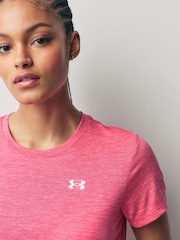Under Armour Baby Pink Tech SSC Twist T-Shirt - Image 3 of 4