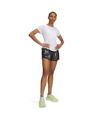 Under Armour Black Fly By 3 Printed Shorts - Image 3 of 3
