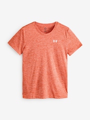 Under Armour Orange Tech Twist Crew Neck T-Shirt - Image 3 of 3