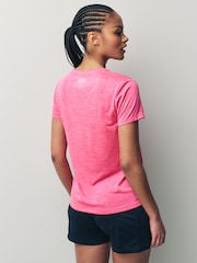 Under Armour Pink Chrome Tech V-Neck T-Shirt - Image 2 of 4