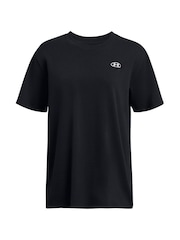 Under Armour Black Embroidered Patch T-Shirt - Image 3 of 4