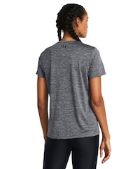 Gris Cromado - Camiseta técnica con cuello de pico de Under Armour - Imagen 2 de 6
