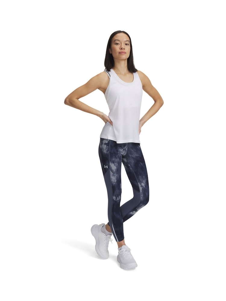 Gris - Under Armour Launch Ankle Print Tights - Imagen 1 de 3