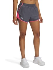 Under Armour Grey Fly By 3 Shorts - Image 1 of 4