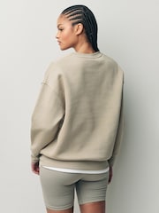 Under Armour Brown Oversized Icon Fleece Sweatshirt - Image 3 of 4